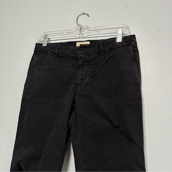 Nili Lotan French Military Pants Size 2 Cargo Jogger Black Cotton Zip Ankles - Picture 5 of 14